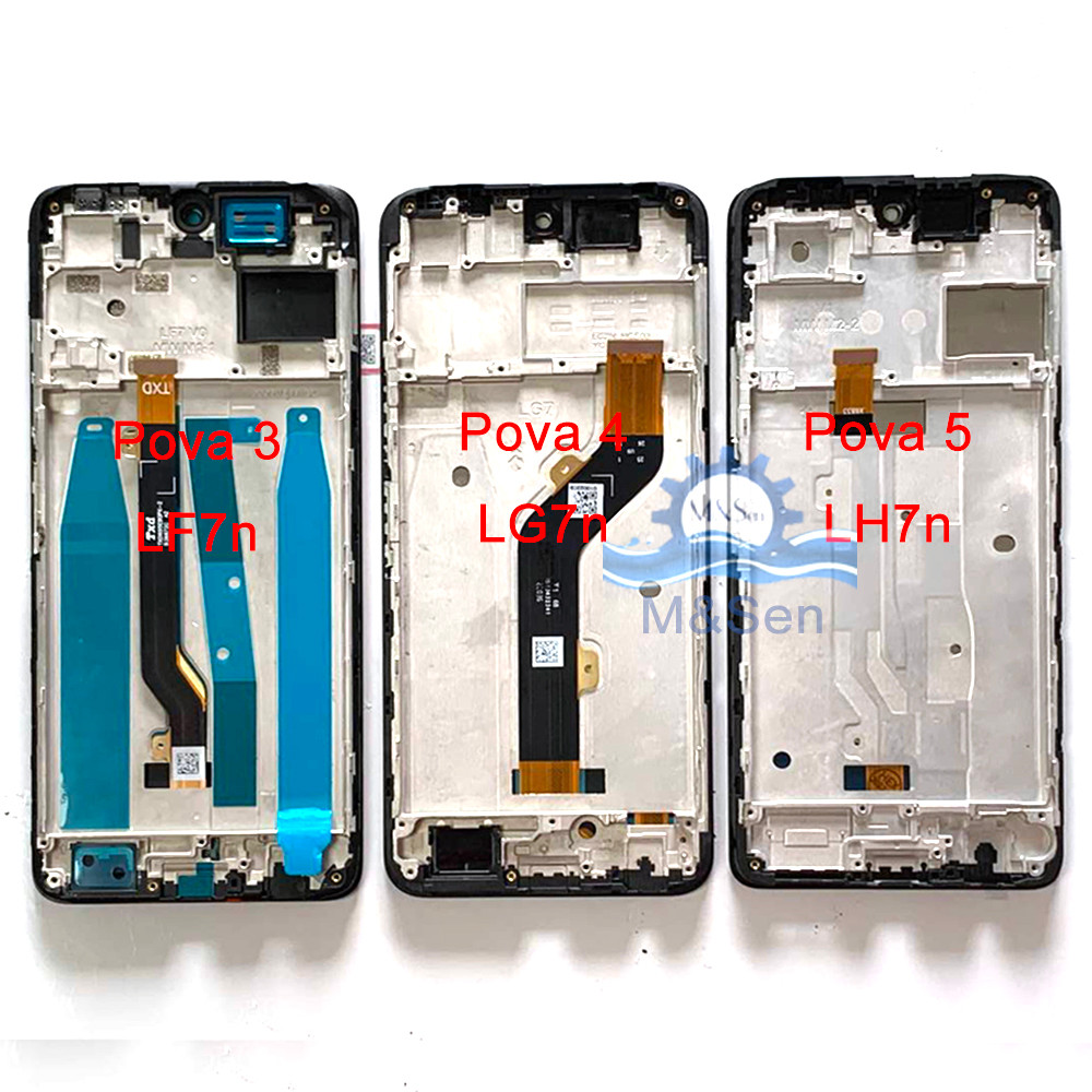 Tested For Teo Pova 2 Pova 3 Pova 4  Pova 5 Pro 5G LCD splay Tou gitizer For Infinix Note 10/ 10 Pro