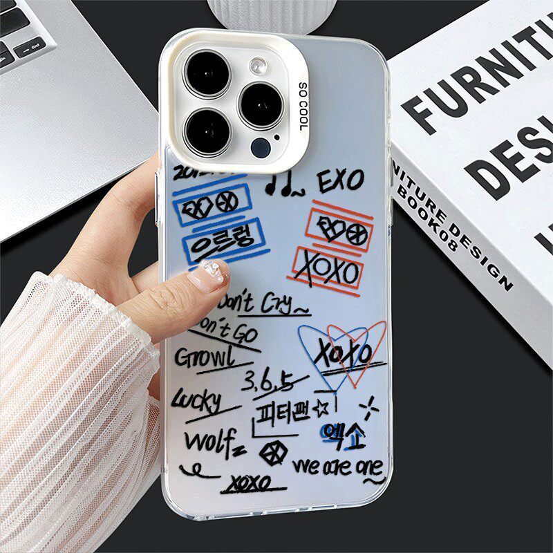 Casing Samsung EXO Graffiti untuk SAMSUNG A02 A03 A04 A07 A10S E A11 A12 A13 A14 4g 5g A15 A17 A20 A