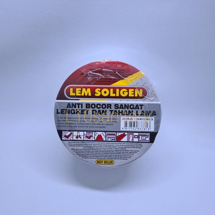 SOLIGEN lem seng / lem genteng / lem toren / lem anti bocor soligen - SATU PCS
