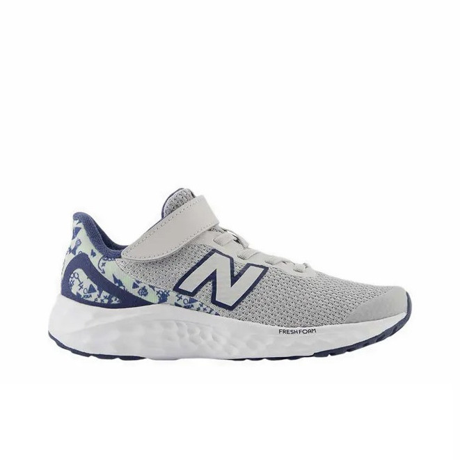 Sepatu Sneakers Anak New Balance Fresh Foam Arishi v4 Bungee Lace with Top Strap Grey Original PAARI