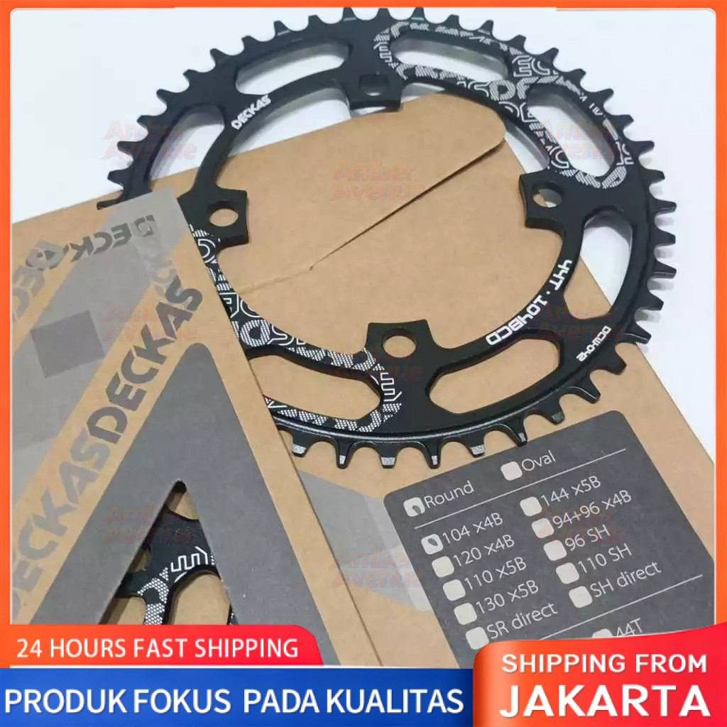 COD Chainring DECKAS 44T 104bcd Alloy Chainring BMX Race