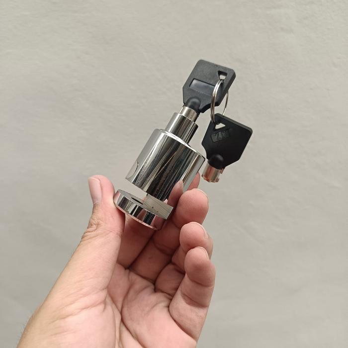 AHM Kunci Motor Cakram Gembok ORI Honda asli Cakram GEMBOK MOTOR Accessories antimaling - Bulat stai