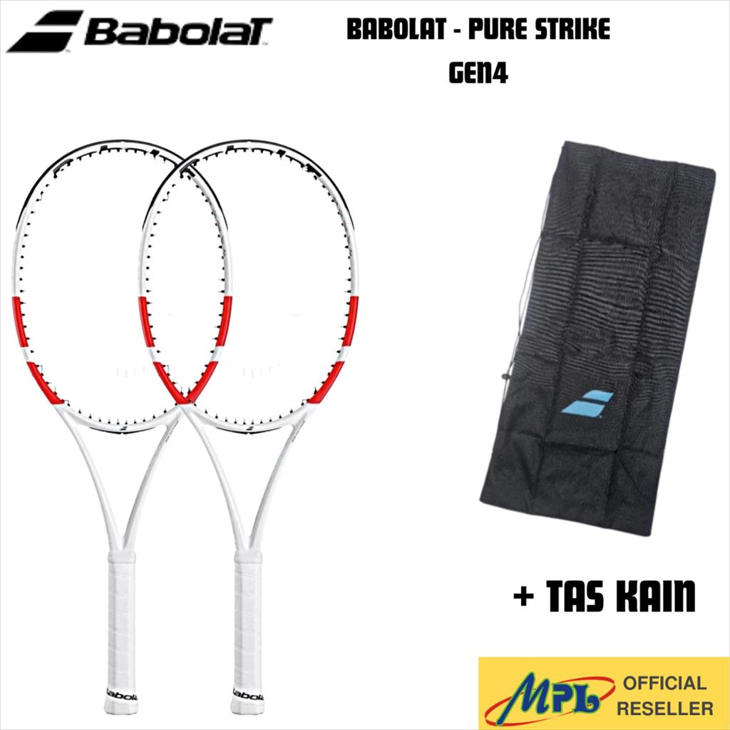 RAKET TENNIS BABOLAT PURE STRIKE GEN4 265GR 100" + TAS KAIN