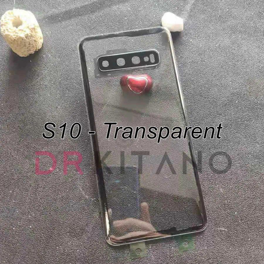 Clear Cover For Samsung Galaxy S8 S9 S10 Plus S10 5G S10e Battery Cover Back Glass Panel Rear Housin