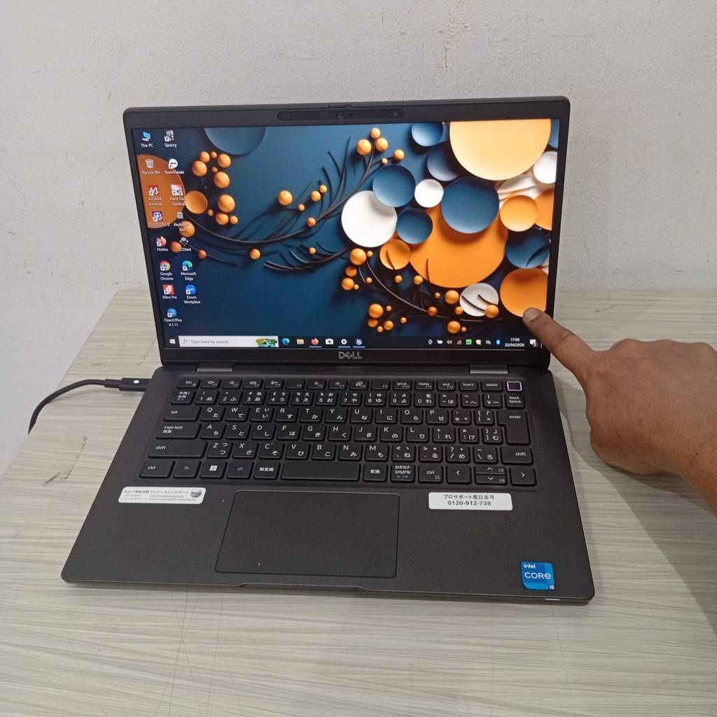 laptop  Dell 7320 Ram 16Gb  core i5 gen11 ringan touchscreen