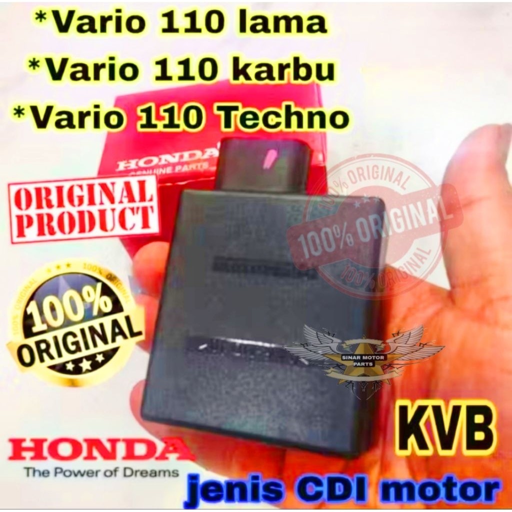 CDI Honda Original KVB, Vario 110 Karbu, Vario 110 Cbs Techno, Ahm Honda