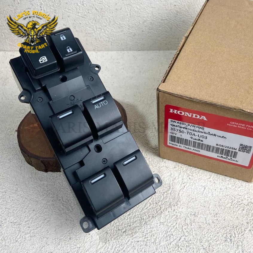 Saklar Switch Power Window Pusat 35750-T0A-U03 Honda CRV Gen 4 RM1 RM3 Civic FB 2012-2015