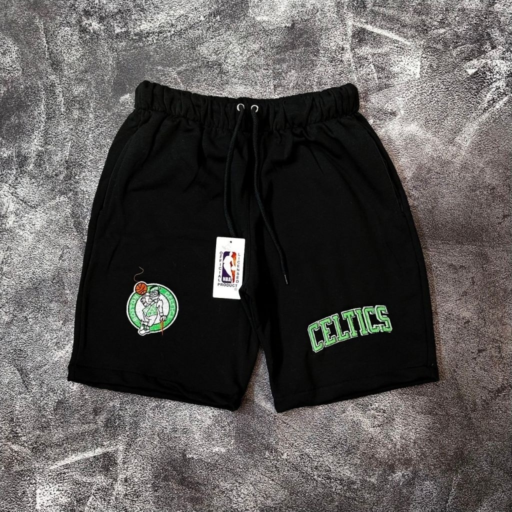 Celana Pendek Celtics NBA Hitam – Celana Santai Pria Keren & Nyaman