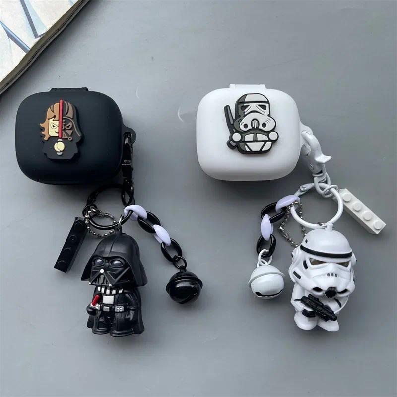 Black White Cartoon Silicone Case for JBL live Pro+ Wireless Bluetooth Earphone Protection Case for 