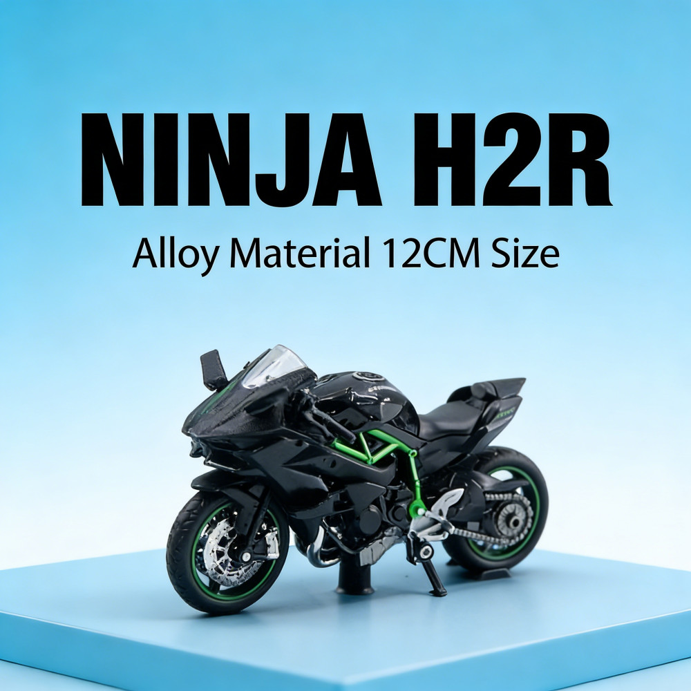 Ninja H2R Kawasaki Sepeda Motor Yamaha YZF-R1M Model Diecast Skala Diecast
