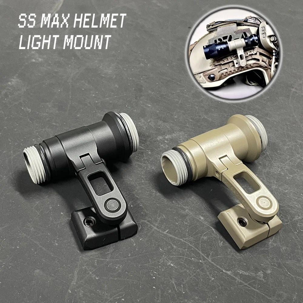 CNC Tactical SS MAX Helmet Mount for M300 M600 SF Flashlight Scout Light Mount Base Fit OPSCORE Helm