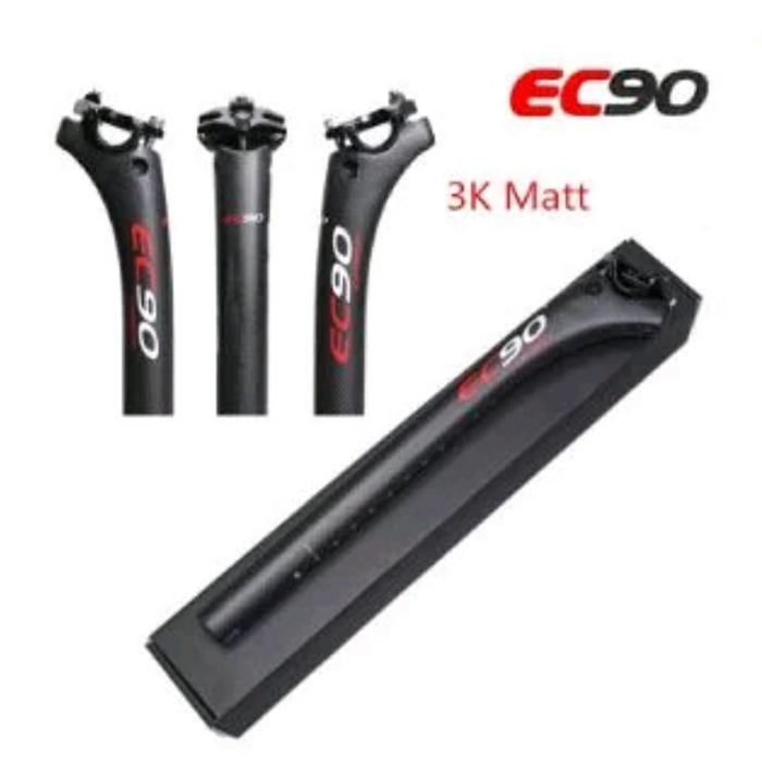 EC90 Seatpost Carbon Size 27.2mm 30.8mm 31.6mm Tiang Sadel Seatpost Carbon Roadbike MTB - Size 27.2m