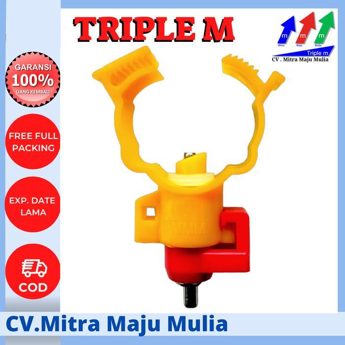 Ready Triple M Nipel A9 Niple Drinker TRIPLE M Tempat Minum Ayam Petelur Broiler Puyuh Nipel A5 MMM 