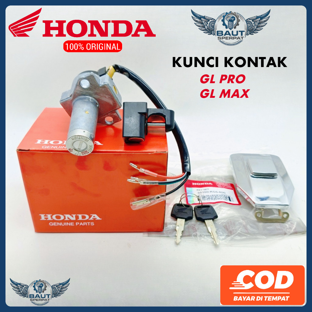 PROMO KUNCI KONTAK HONDA GL PRO PLATINA GL MAX PLATINA ORISINIL ASLI AHM GEMBOK KONCI KEYSET  ASSY K