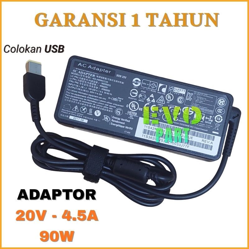 Adaptor Charger Compatible For Z510 Z510 Z710 S510P - 20V 4.5A 90W USB -NEW