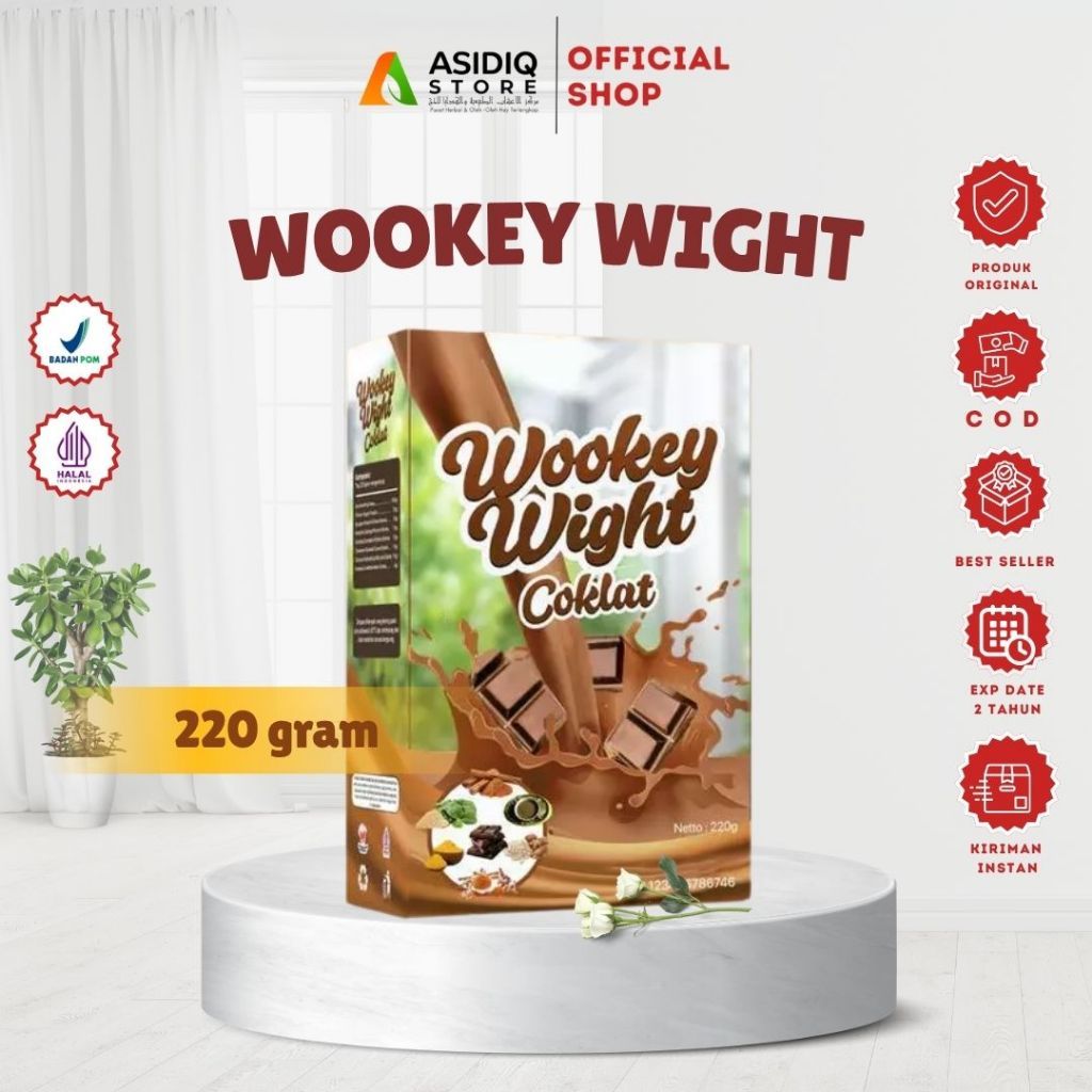 PRODUK ASLI ORIGINAL FURAB PERNAH BELI DISINI  Wookey Weight Rasa Coklat Susu Penggemuk Wokey Wight 