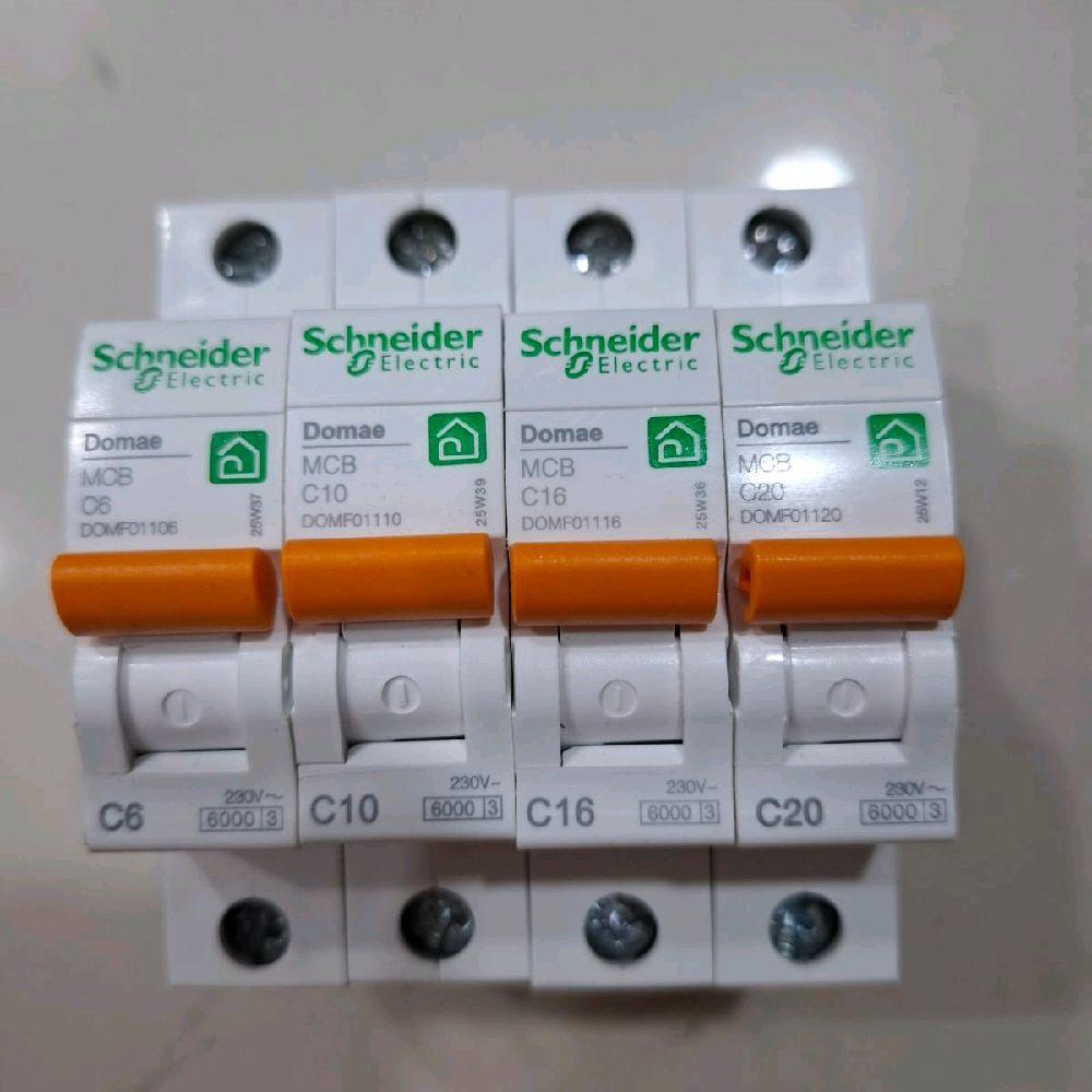 Original MCB Schneider Saklar Orange 6A 10A 16A 20A