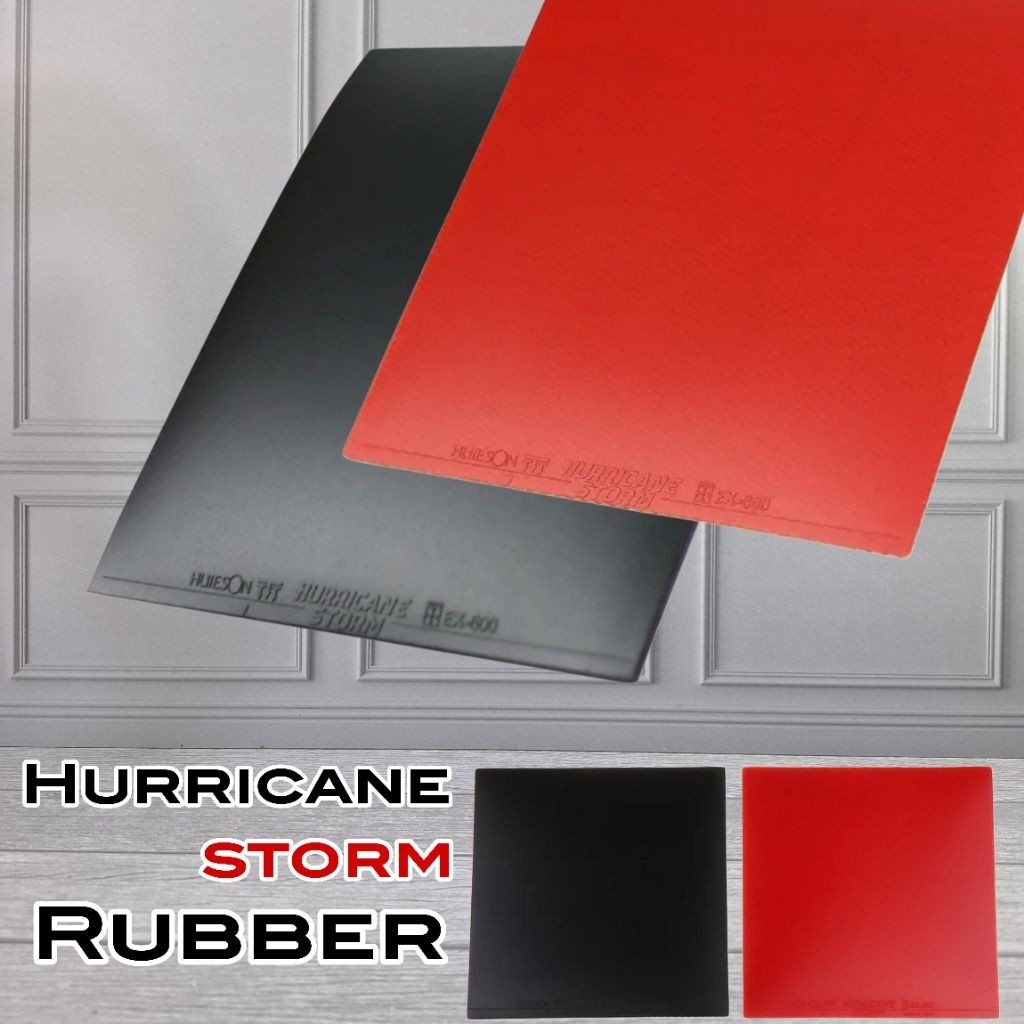 Karet bet pingpong tenis meja HURRICANE STORM Huieson Good spin