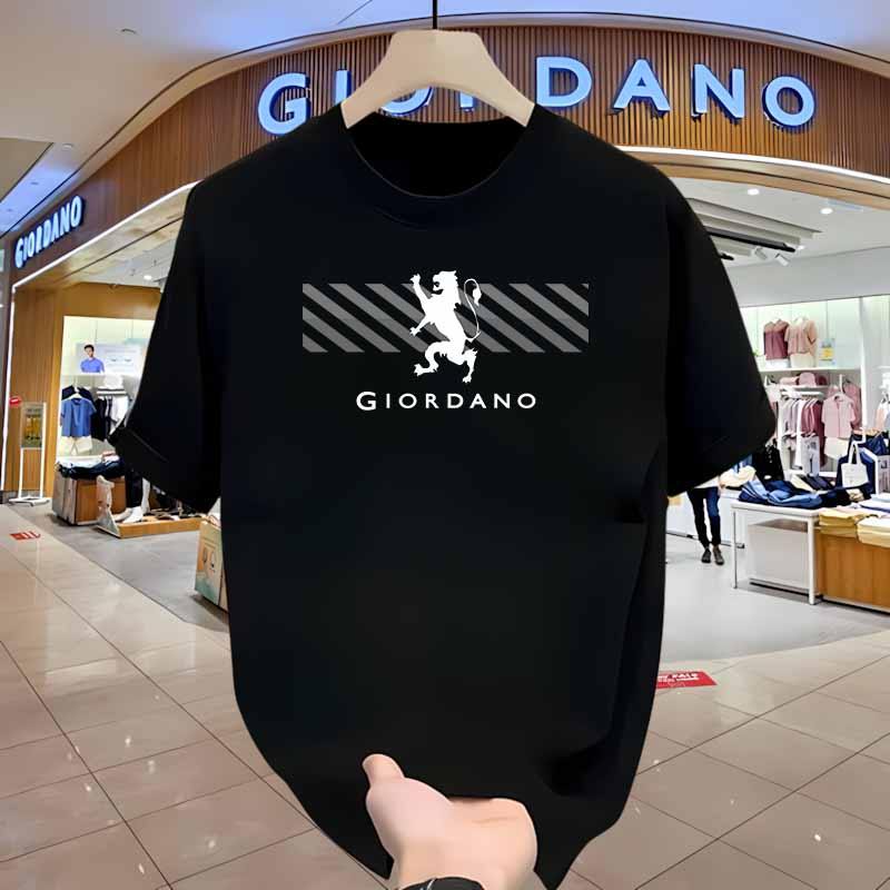 Giordano Kaos Pria Lengan Pendek Original – Katun Premium Adem Nyaman Sehari-hari Casual Basic Tee P
