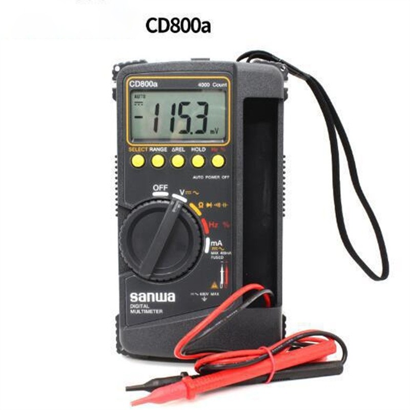CD800a Digital Avometer Alat Pengukuran Frekuensi Kapasitansi Multimeter