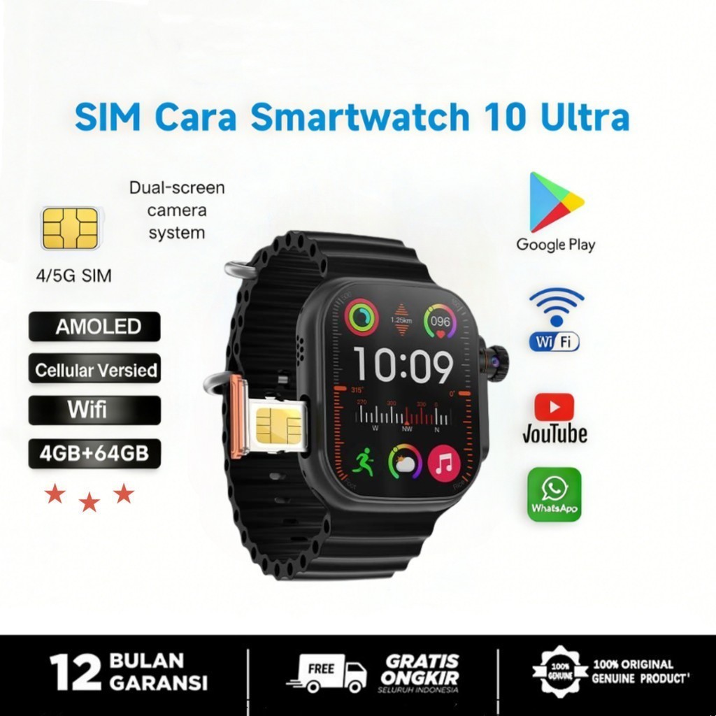 Sim card slot SmartWatch With sim slot 4GB RAM+128GB ROM Smart Watch S9Ultra For Android IOS Store G