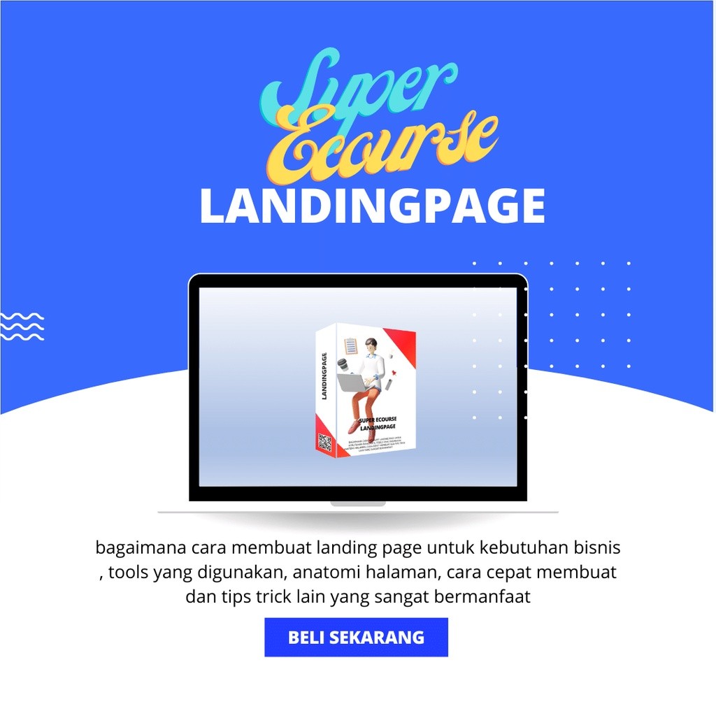 SUPER ECOURSE LANDINGPAGE  TUTORIAL DIGITAL MARKETING PELUANG USAHA ONLINE INTERNET TOOL BISNIS BONU