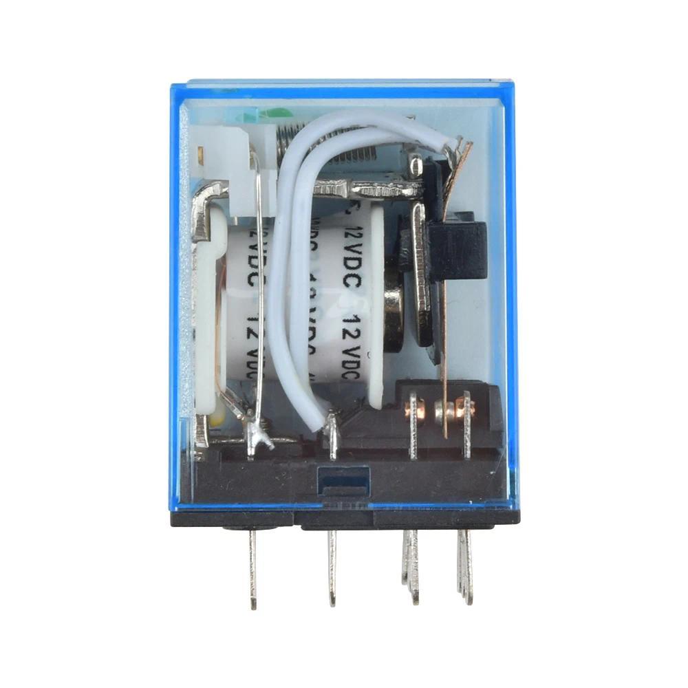 1PCS LED MY4 General Purpose Relay 4pdt,14p relais 12V 24V 110V 220V MY4NJ relay swit