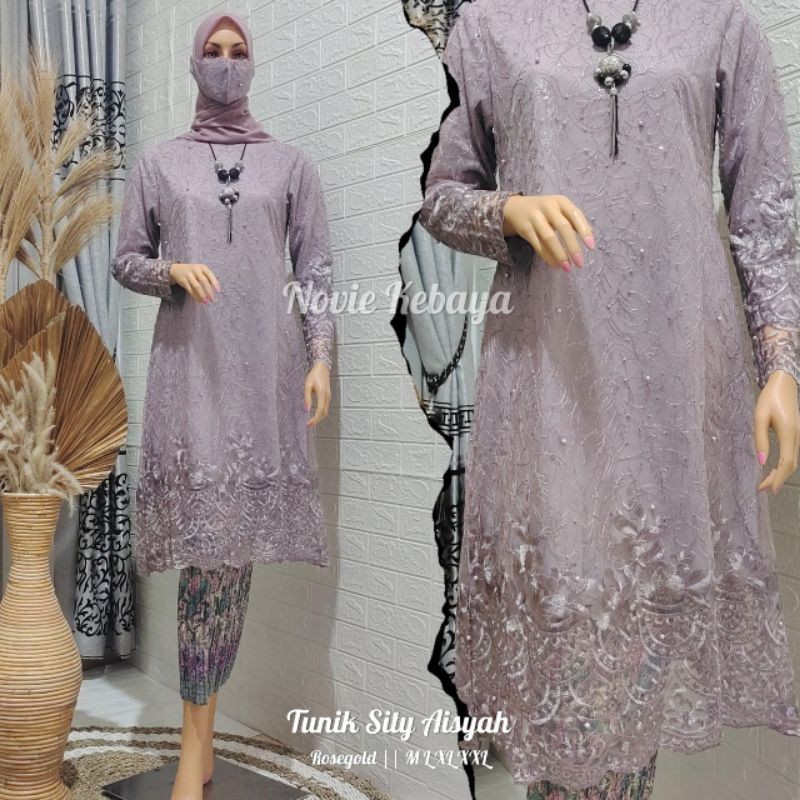 JUANXSHOP Tunik Novie / Kebaya Tunik / Kebaya Brukat / Kebaya Wisuda / Kebaya / Kebaya Modern / Tuni