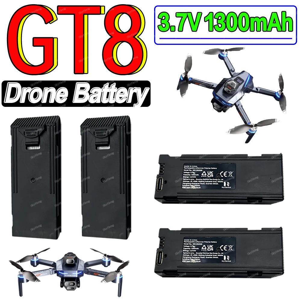 Original GT8 RC Drone Battery 3.7V 1300mAh Battery For GT8 Drone Accessories Parts GT8 RC Plane Repl