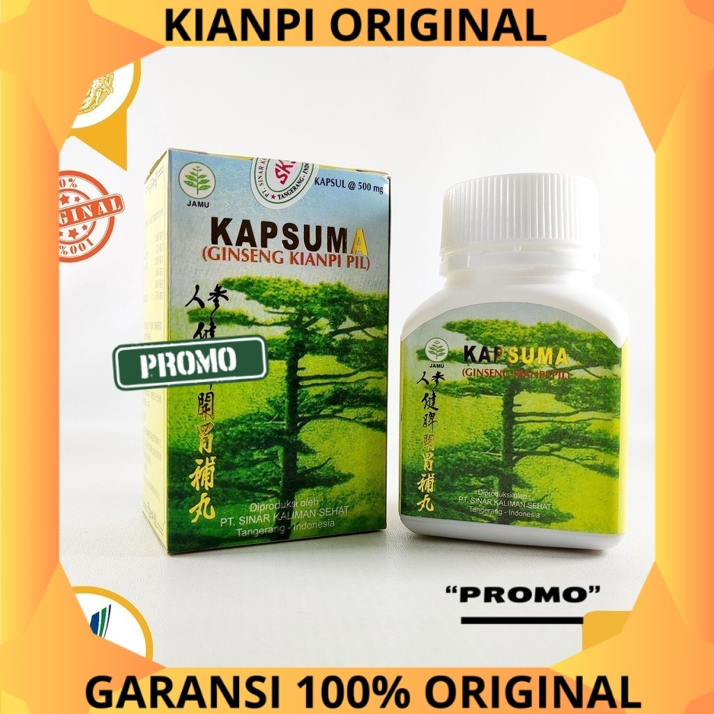 Paling Banyak Dicari - ( Kianpi 100% Original Asli ) KAPSUMA / GINSENG KIANPI PIL / OBAT NAFSU MAKAN