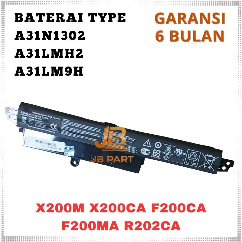 Baterai Battery Batre Asus X200 X200CA X200LA X200MA NEW -JBPART