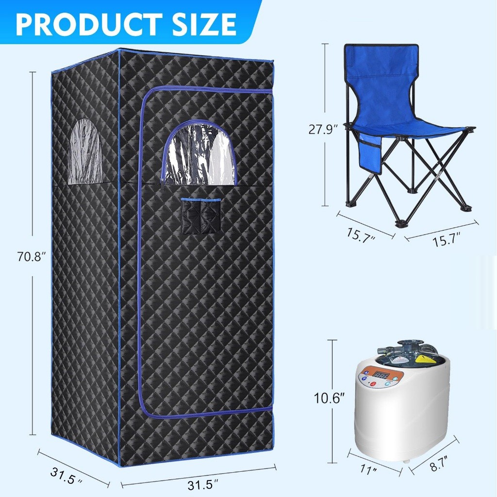 Kotak Sauna Full Body Portable / Alat Sauna Di Rumah / Alat Pelangsing Tubuh