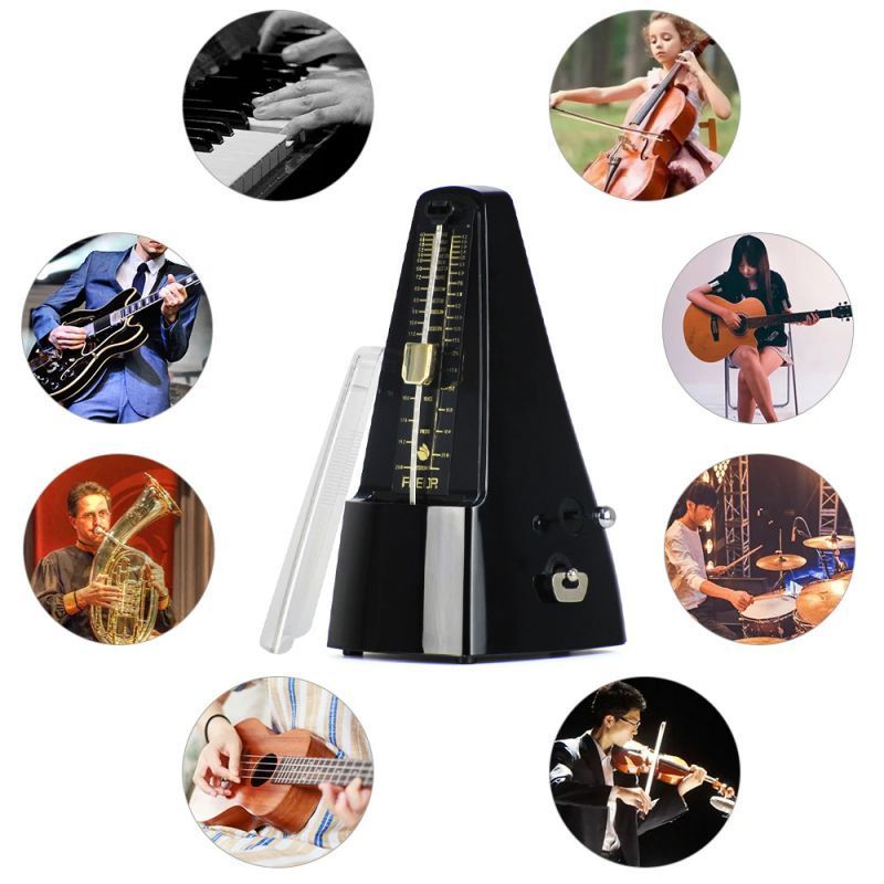 Metronom Mekanik Universal Ketukan Akurat Piano Gitar Biola Erhu Guzheng Alat Latihan Musik