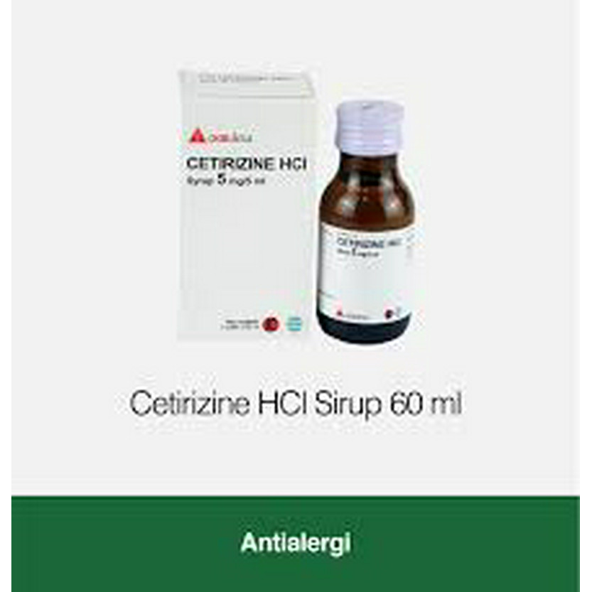 CETIRIZINE HYDROCHLORIDE GENERIK_017 SIRUP 1 BOTOL @ 60 ML
