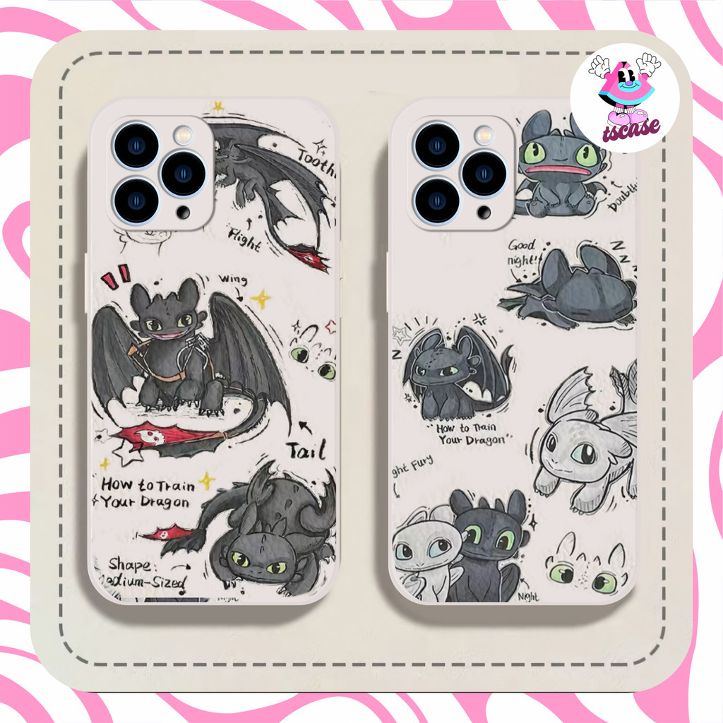 PRINTING LENS PROTECTOR DRAGON TOOTHLESS case redmi note 13 pro 4g 5g 13x 12 7 8 pro 9 4g 13c mi 11t