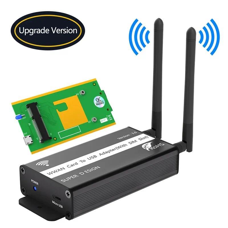 NEW Mini PCIE to USB Adapter Converter with SIM Card Slot Support WWAN/LTE/3G/4G Mini PCI Express Wi