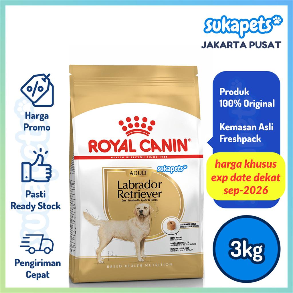 Royal Canin Labrador Retriever Adult Makanan Anjing Dewasa 3kg