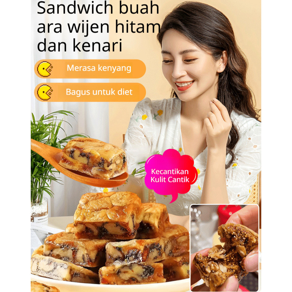 [Wajib Beli] Pie Buah Ara Dan Kenari/Pie Buah Tin Kenari Sehat+ Pie Sehat / Camilan Sehat Rendah Gul