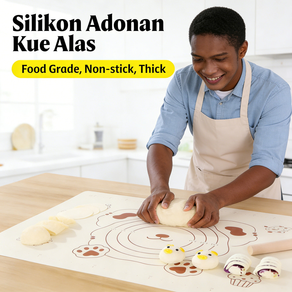 Alas Adonan Silikon Alas Adonan Kue Silikon Alas Silikon Adonan Alas Meja Silikon Tebal Food Grade