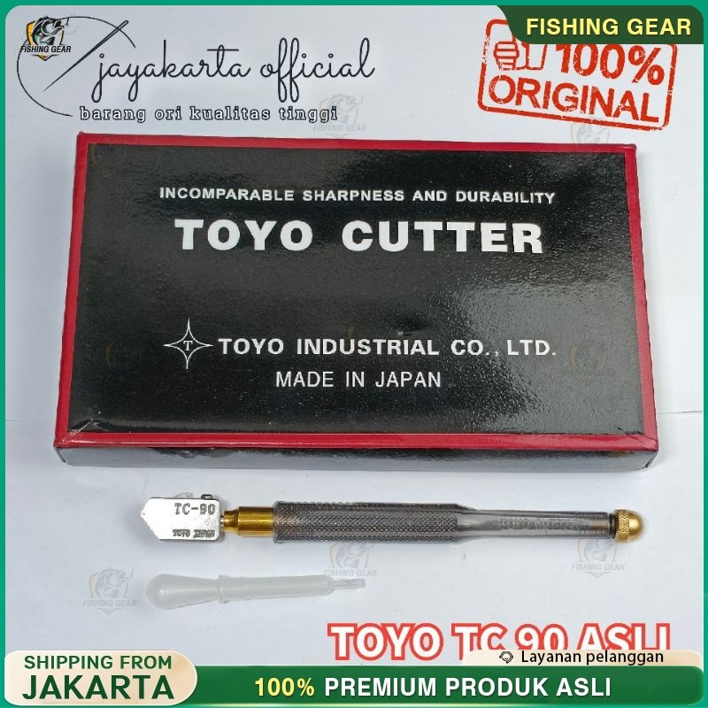 alat pemotong kaca toyo TC 90 alat potong kaca asli pisau potong kaca alat potong keramik alat poton