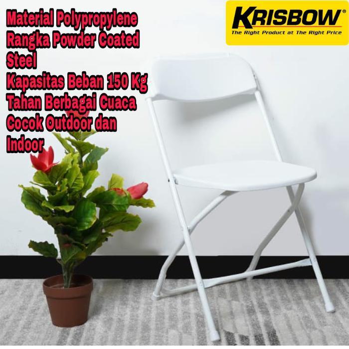 Kursi Lipat Krisbow Olympic Kapasitas 150Kg OutdoorIndoor Ace Hardware