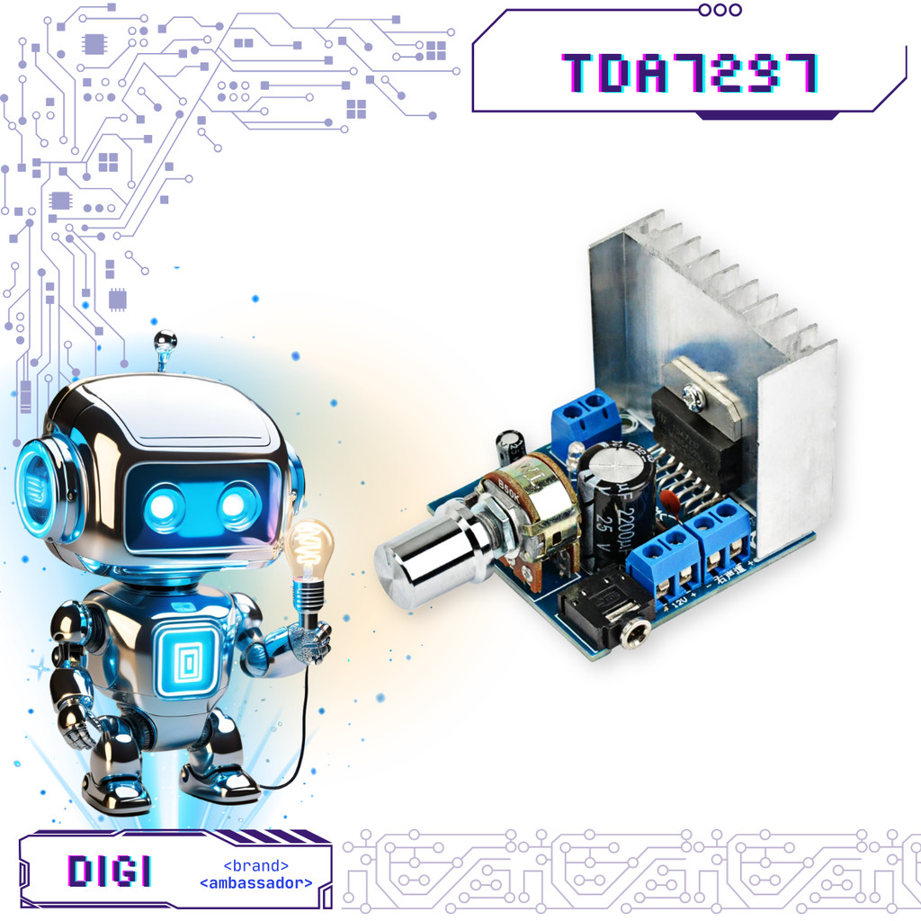 TDA7297 2x15W Stereo Power Amplifier v2 - TDA - Digibot
