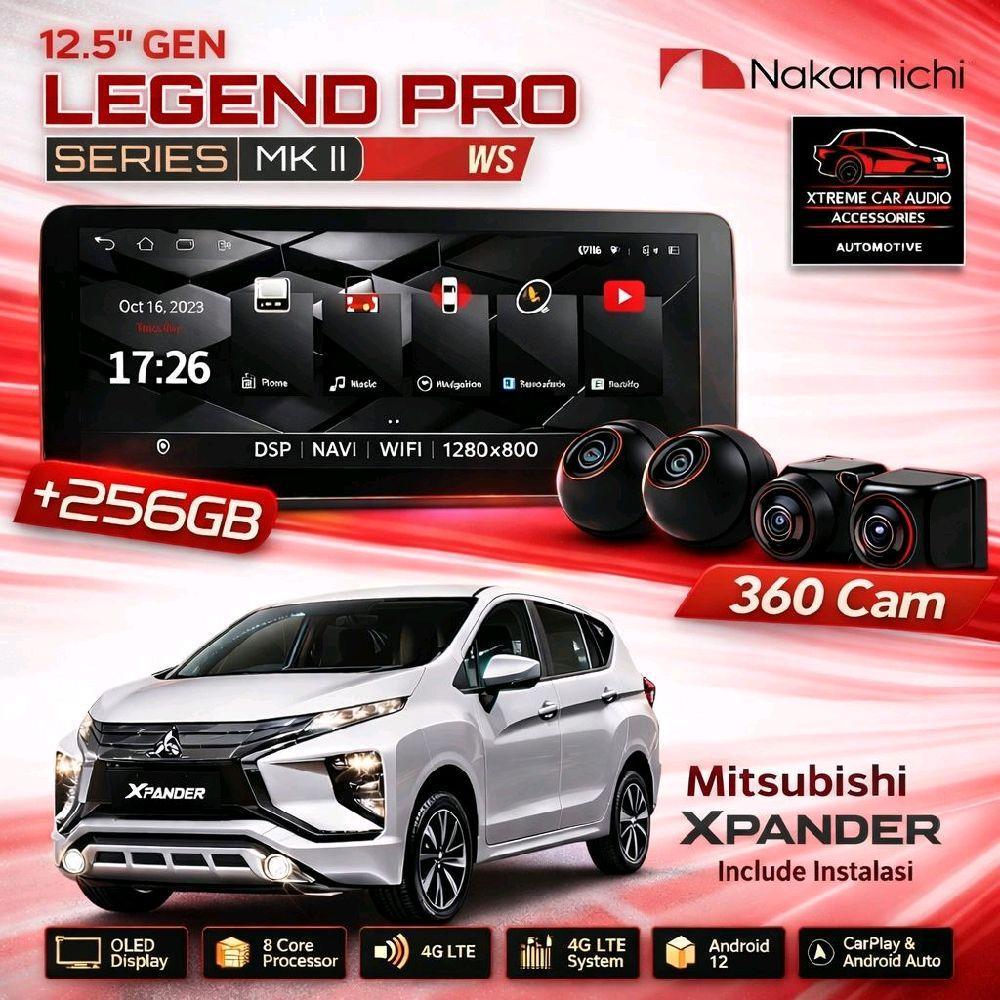 Nakamichi Legend PRO MK2 Wide Screen 8/256GB QLED OEM FIT XPANDER Android 12 Snapdragon665 Carplay &