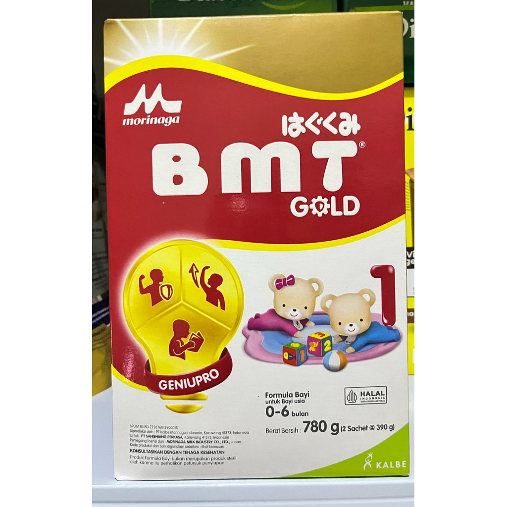MORINAGA GOLD BMT 780GR / SUSU MORINAGA BMT 0-6 BULAN