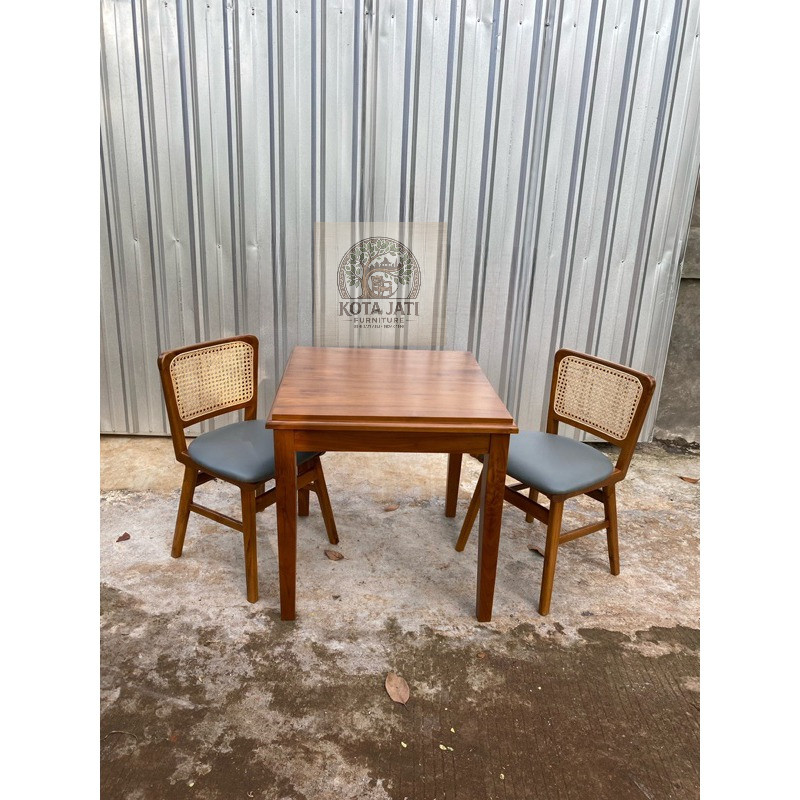 meja makan kayu jati Meja Makan Cafe Kayu Jati Solid Jepara