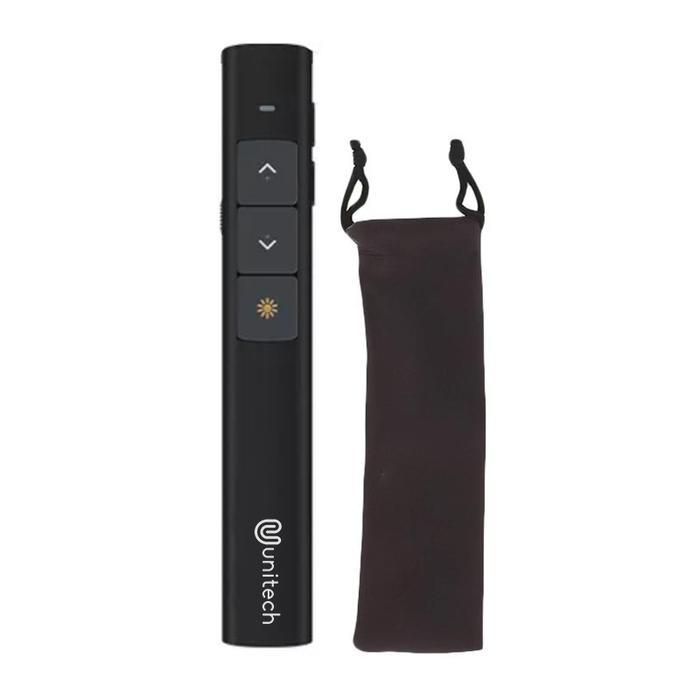 Accesories Komputer= Unitech Laser Pointer Wireless Alat Presentasi Pen 50m Kontrol - Hitam