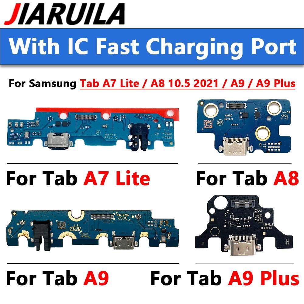 USB arging Port Board Flex Cable arger Connector For Samsung Tab A7 Lite / A8 10.5 2021 / A9 A9+ A9 