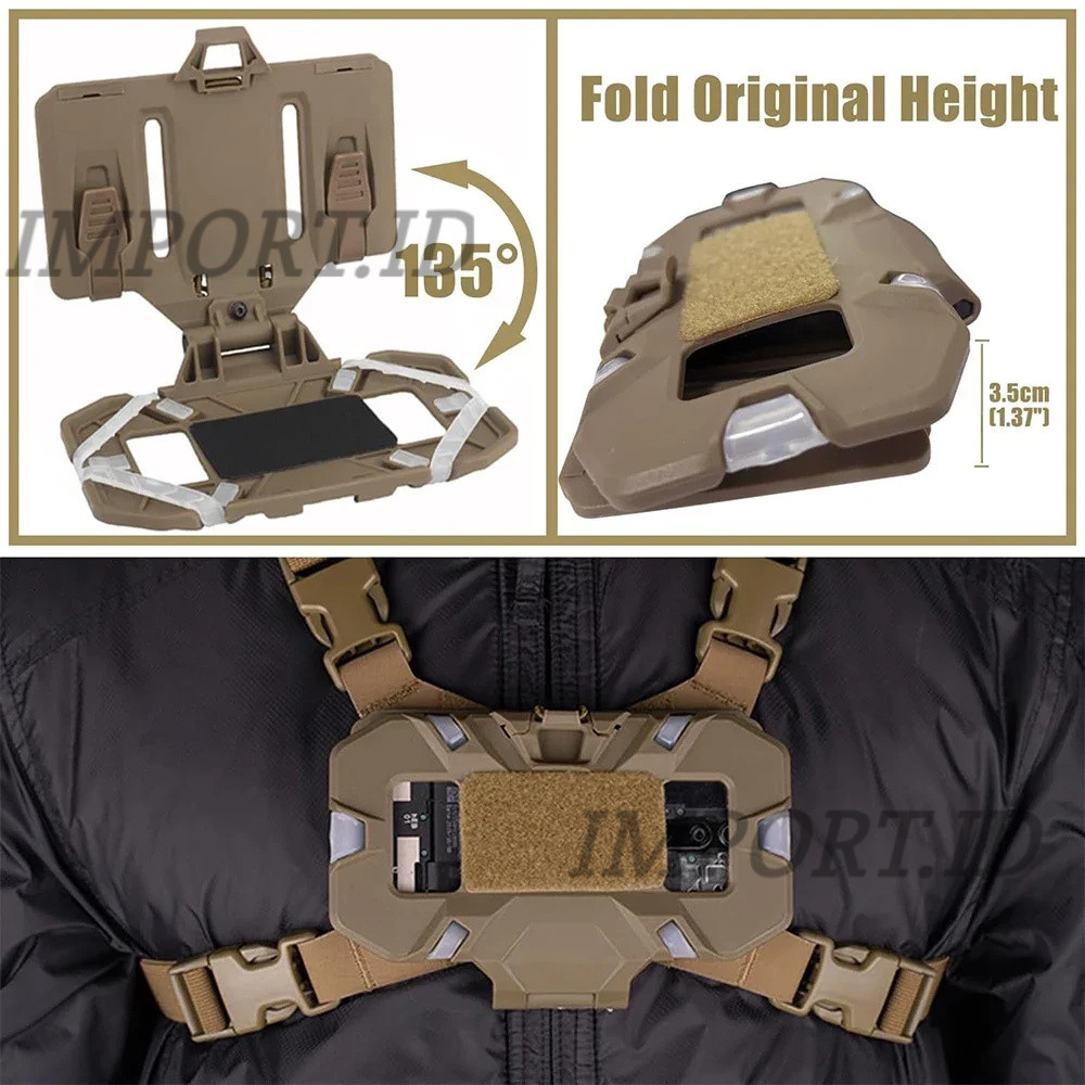 Tempat Handphone Tactical Dudukan Hp Rompi Tactical Multicam Plate Carrier Aksesotis Tempat Holder