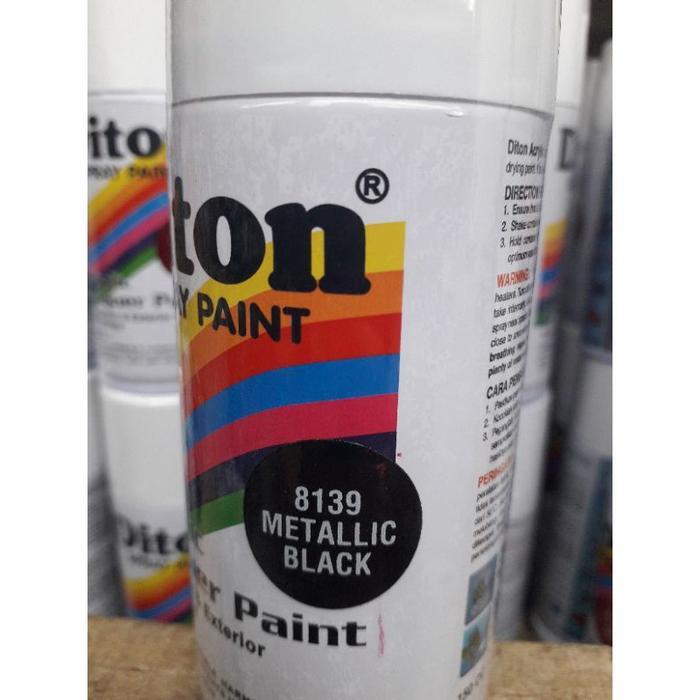 pilok pilox diton hitam doff dop dof hitam metalik hi temp tahan panas grey abu putih pernis clear C
