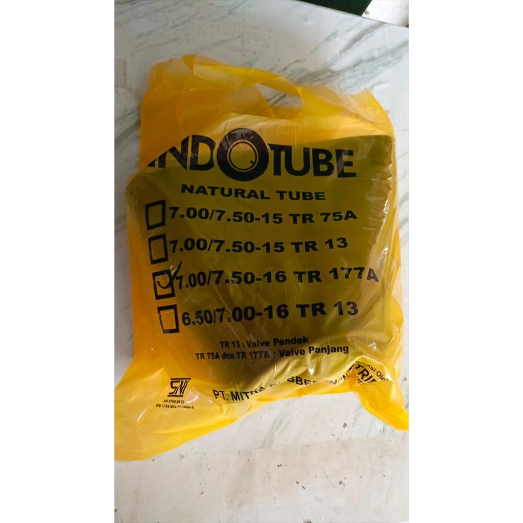 Ban Dalam Mobil Truk Indotube NR Ring Velg 16 TR177A 700/750